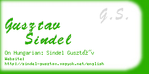 gusztav sindel business card